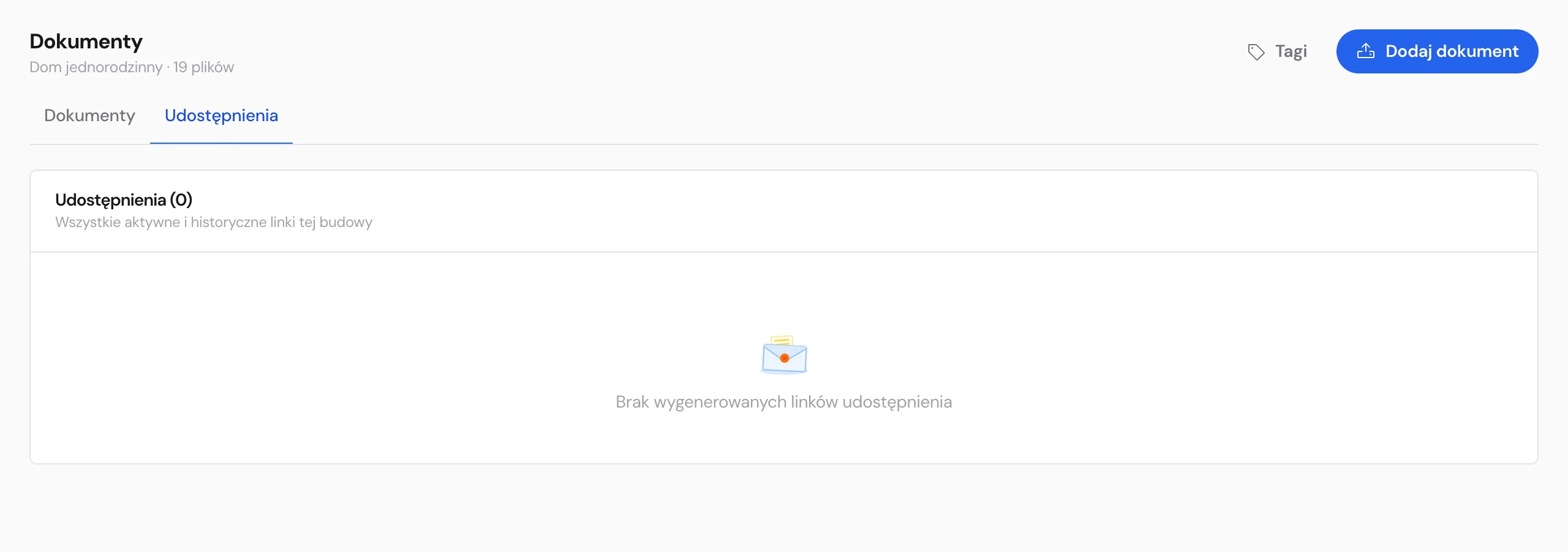 Panel udostępniania projektu wykonawcom i inspektorom